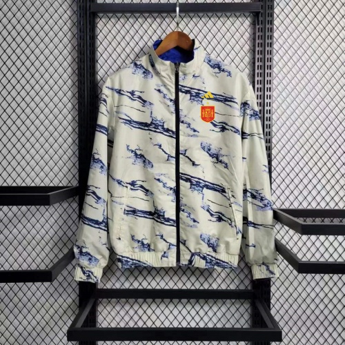 Spain 23/24 Reversible Wind Coat - Blue/White