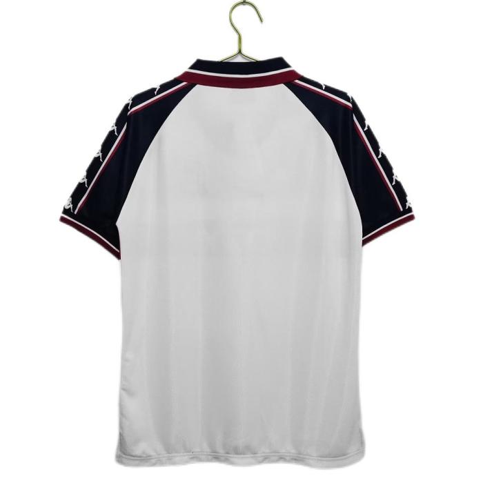 Manchester City 97/98 Away White/Navy/Red Jersey