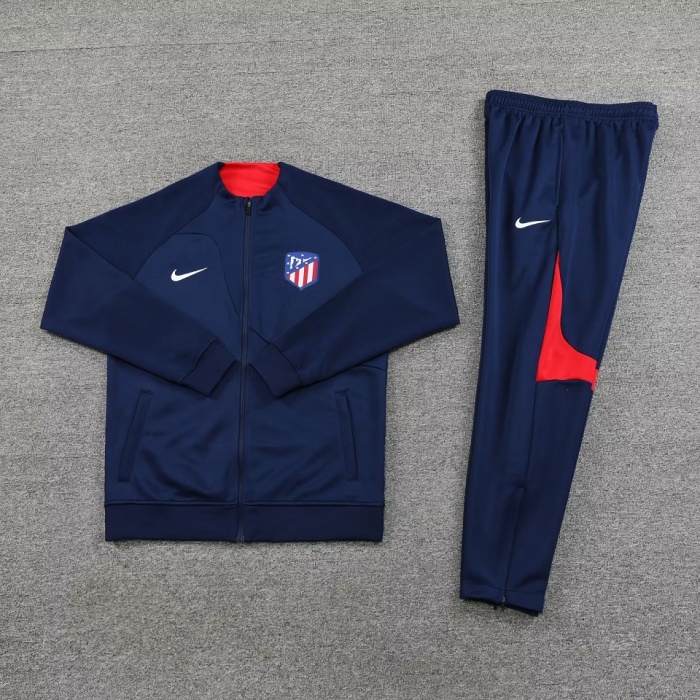 Atletico Madrid 23/24 Tracksuit - Navy Blue/Red