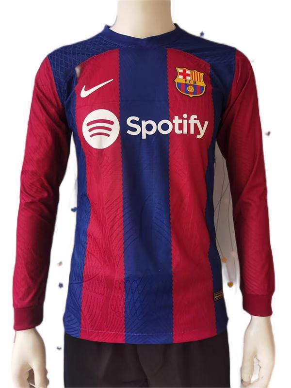 Barcelona 23/24 Home Leaked Long Jersey(Player)