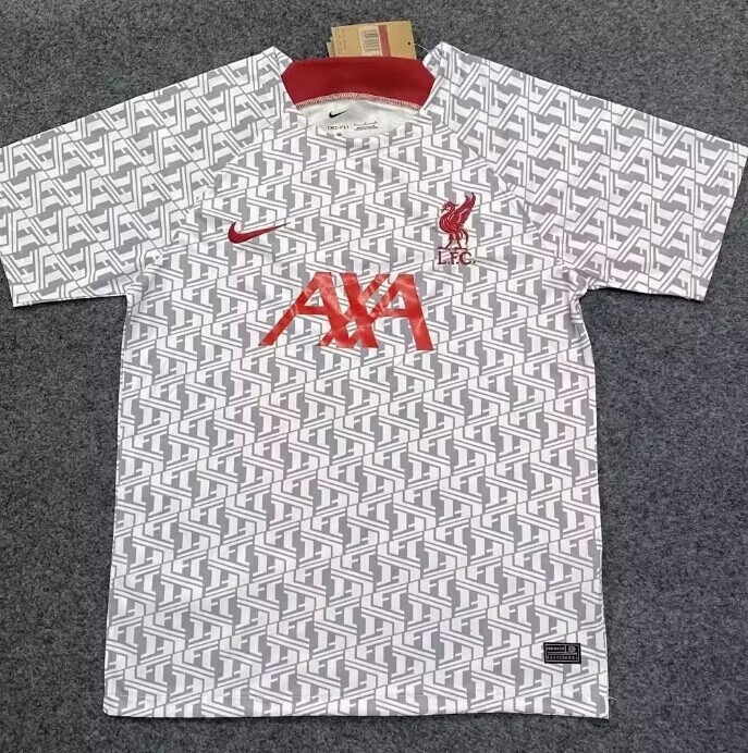 Liverpool 23/24 White/Grey Training Jersey