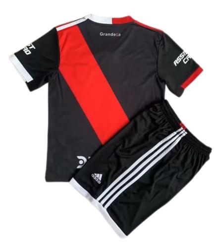 Kids-River Plate 23/24 Third Black/Red Soccer Jersey