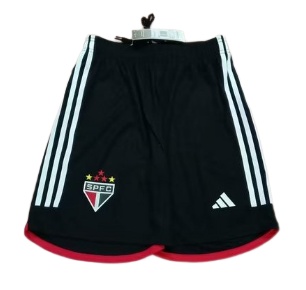 Sao Paulo 23/24 Away Black Soccer Shorts