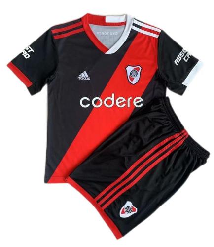 Kids-River Plate 23/24 Third Black/Red Soccer Jersey