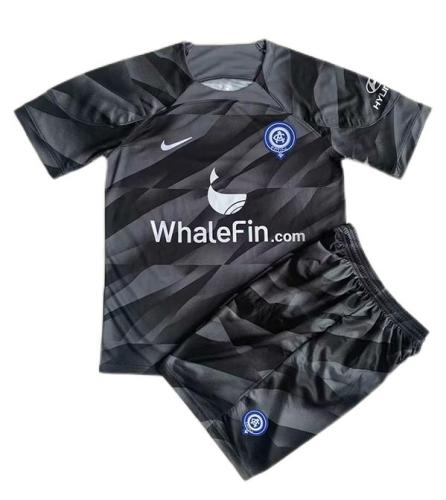 Kids-Atletico Madrid 23/24 GK Black Soccer Jersey