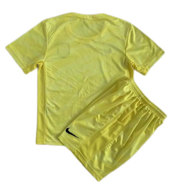 Kids-Netherlands 2023 GK Yellow Soccer Jersey