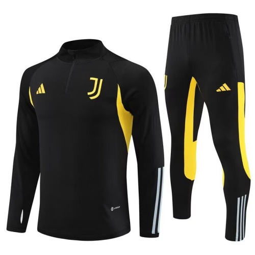 Juventus 23/24 Tracksuit - Black/Yellow