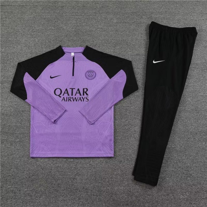 Paris St Germain 23/24 Tracksuit - Purple/Black