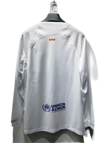 Barcelona 23/24 Away White Leaked Long Jersey