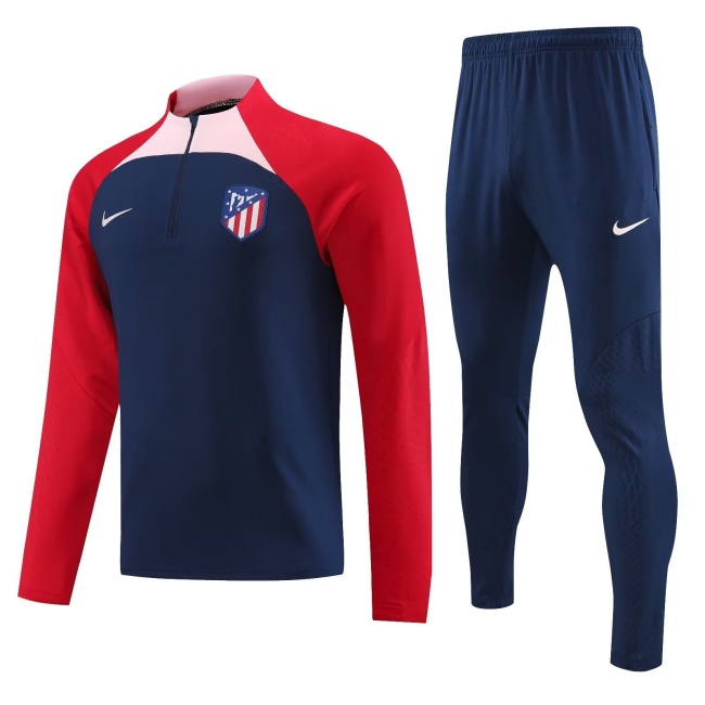 Atletico Madrid 23/24 Tracksuit - Dark Blue/Red