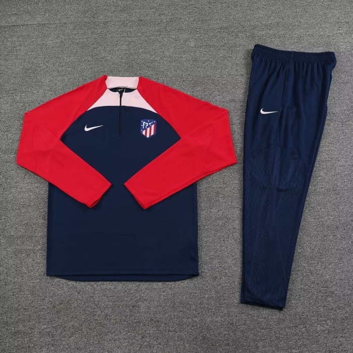 Atletico Madrid 23/24 Tracksuit - Dark Blue/Red