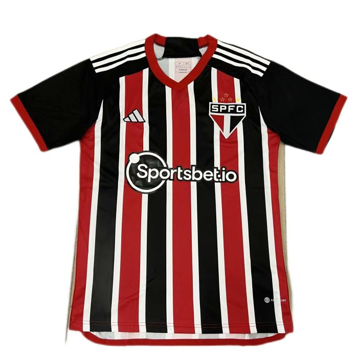 Sao Paulo 23/24 Away Black/Red Soccer Jersey