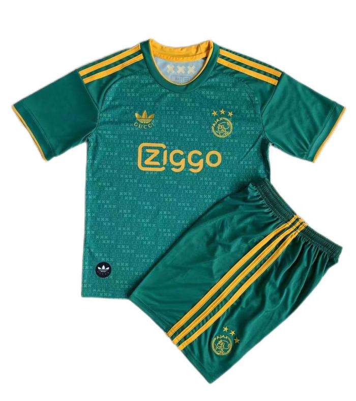 Kids-Ajax 23/24 Concept Green Soccer Jersey