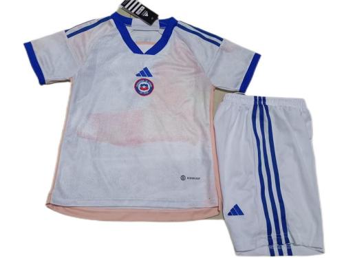 Kids-Chile 23/24 Away White Soccer Jersey