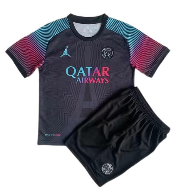 Kids-Paris St Germain 23/24 Special Black Soccer Jersey