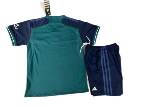 Kids-Arsenal 23/24 Third Dark Green Leaked Soccer Jersey