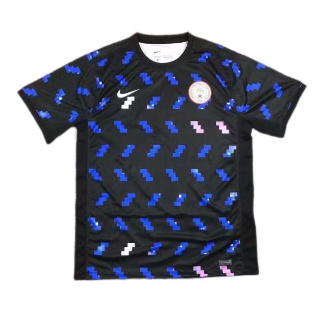 Nigeria 2023 Away Black/Blue Soccer Jersey
