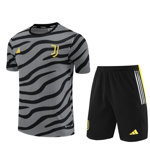 Juventus 23/24 Grey/Black Training Kit Jerseys