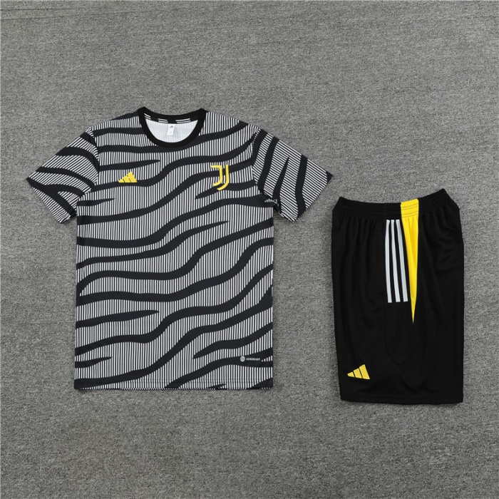 Juventus 23/24 Grey/Black Training Kit Jerseys