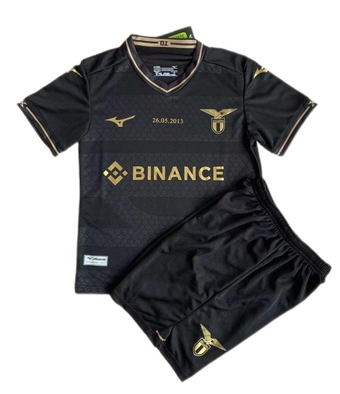 Kids-Lazio 23/24 Special Anniversary Black Soccer Jersey