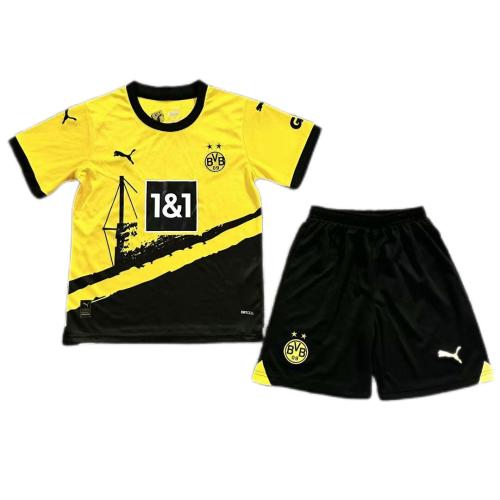Kids-Dortmund 23/24 Home Soccer Jersey