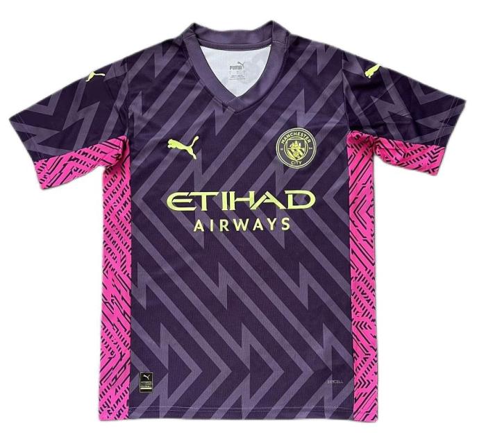 Manchester City 23/24 GK Purple Soccer Jersey
