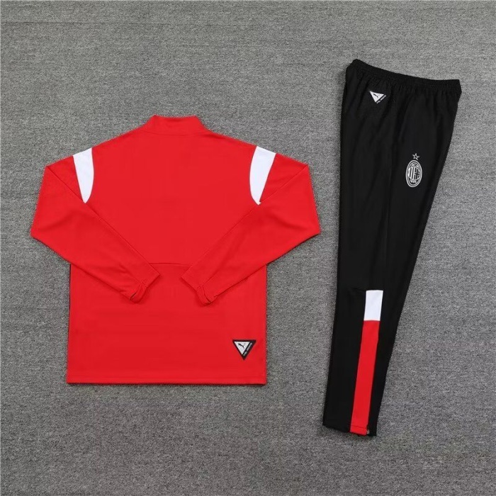 AC Milan 23/24 Tracksuit - Red/White/Black