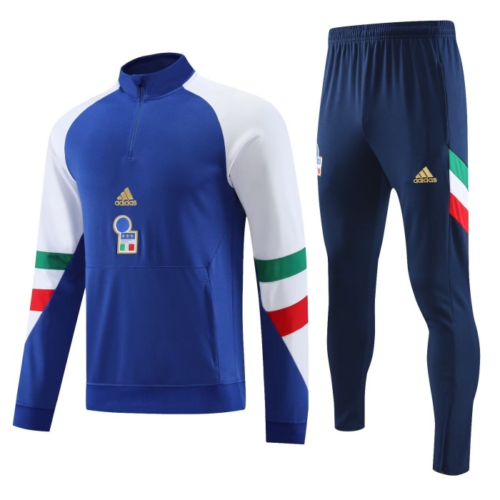 Italy 23/24 Tracksuit - Dark Blue/White