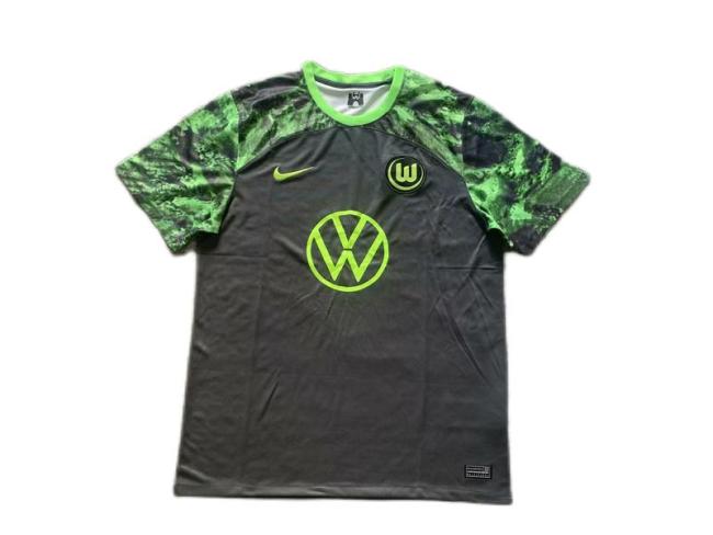 Wolfsburg 23/24 Away Black Soccer Jersey