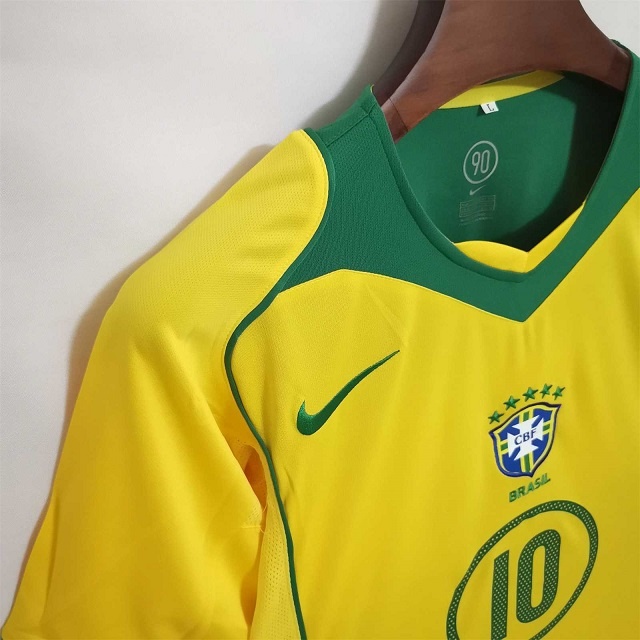 Brazil 2004 Home Soccer Jersey