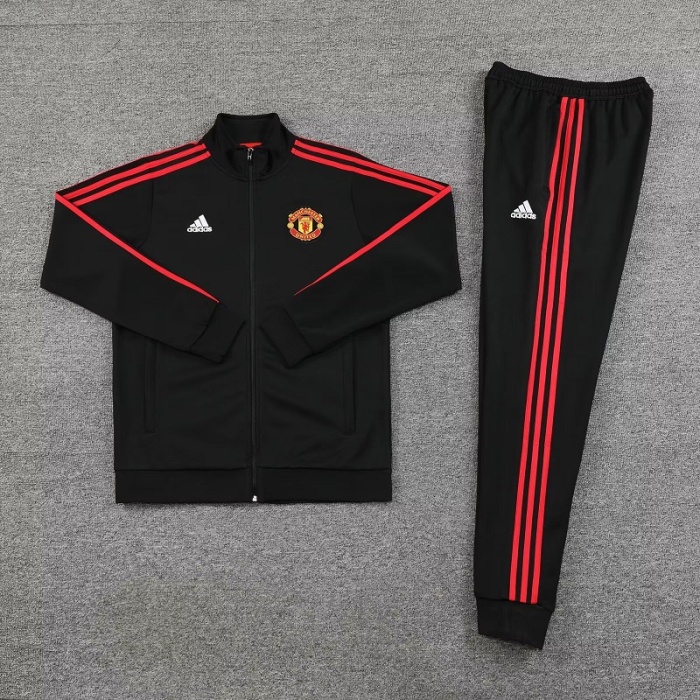 Man Utd 23/24 Tracksuit - Black/Red/White