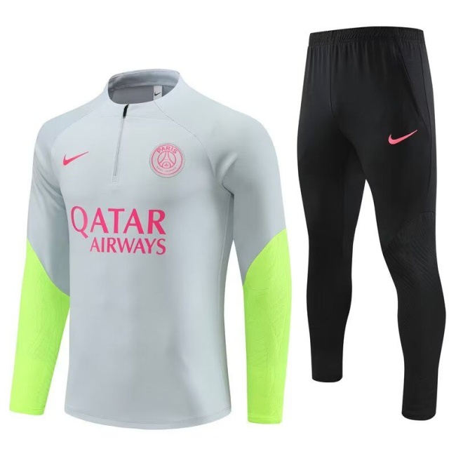 Paris St Germain 23/24 Tracksuit - Grey/Green