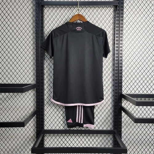 Kids-Inter Miami 23/24 Away Black/Pink Soccer Jersey