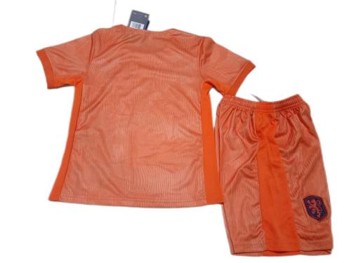 Kids-Netherlands 2023 Home Soccer Jersey