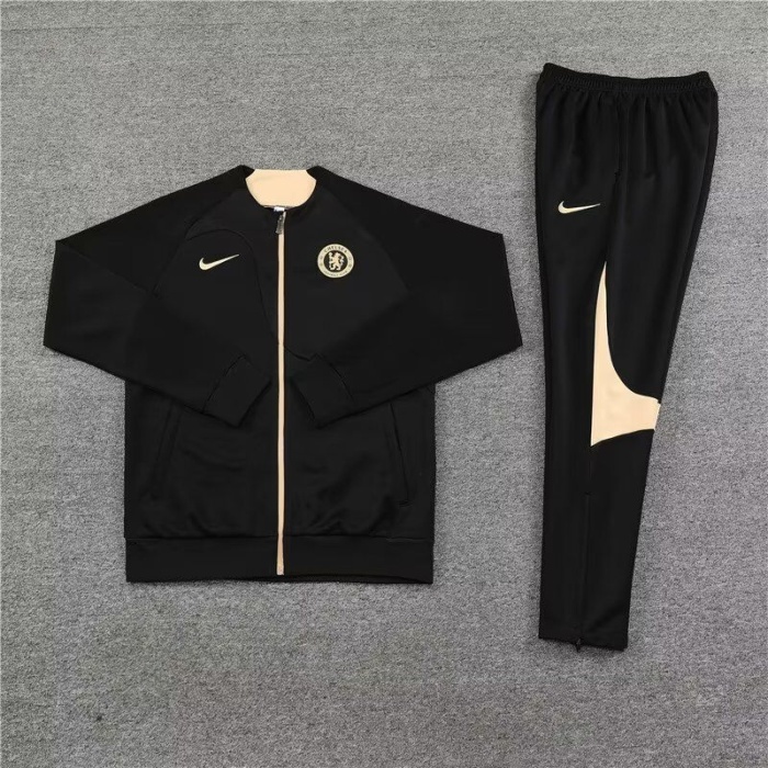 Chelsea 23/24 Tracksuit - Black/Golden