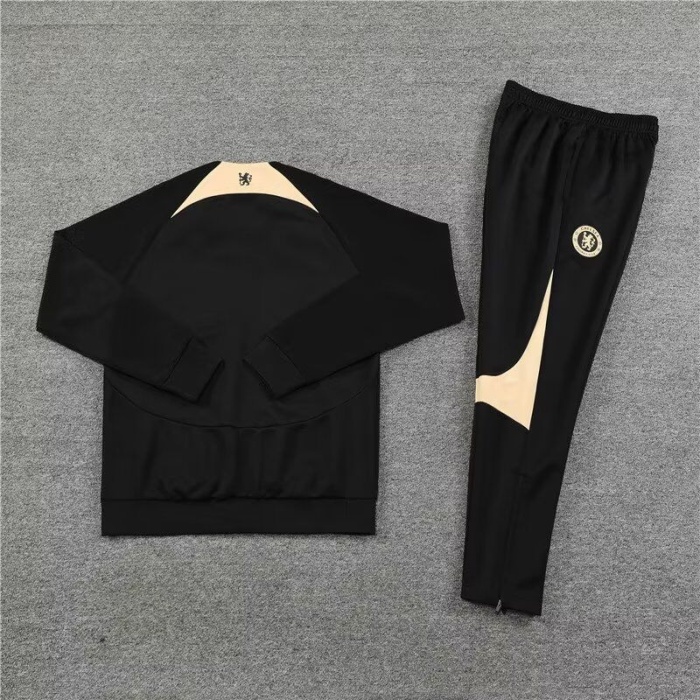 Chelsea 23/24 Tracksuit - Black/Golden