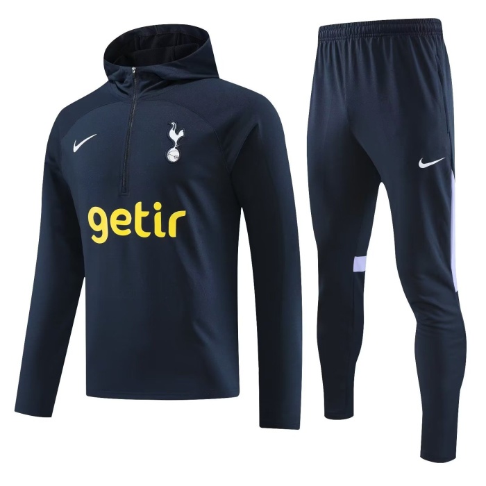 Tottenham 23/24 Hoodie Tracksuit - Dark Blue