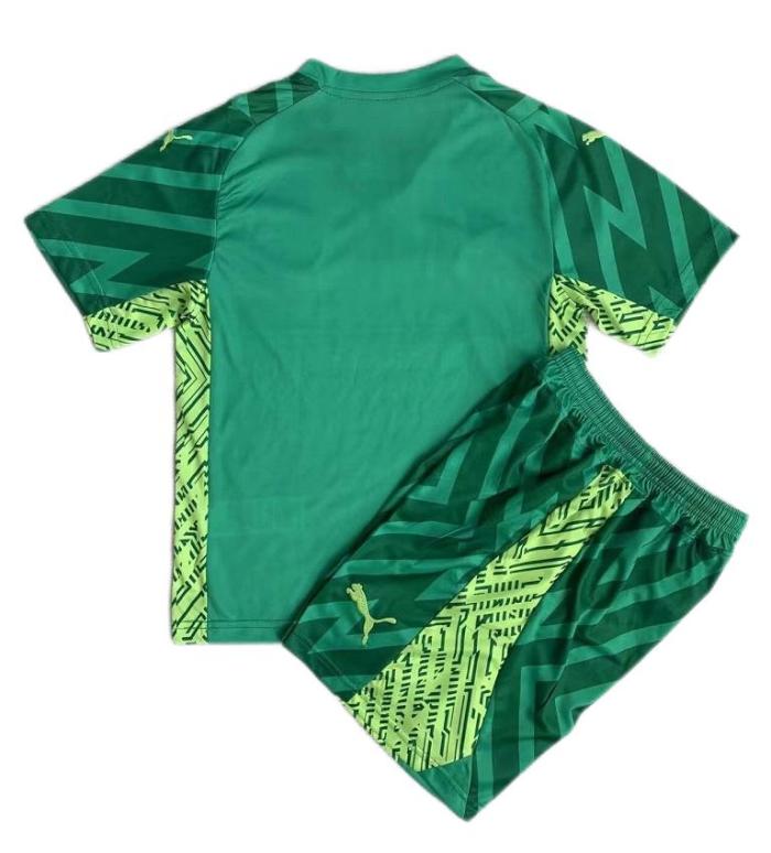 Kids-Manchester City 23/24 GK Green Soccer Jersey