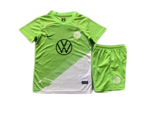 Kids-Wolfsburg 23/24 Home Soccer Jersey