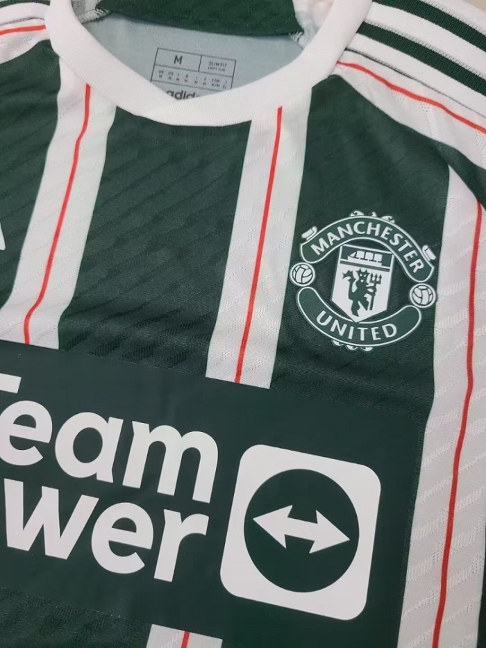 Manchester Utd 23/24 Away Green Leaked Jersey(Player