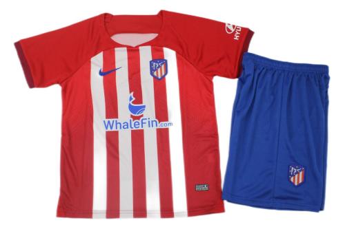 Kids-Atletico Madrid 23/24 Home Leaked Soccer Jersey