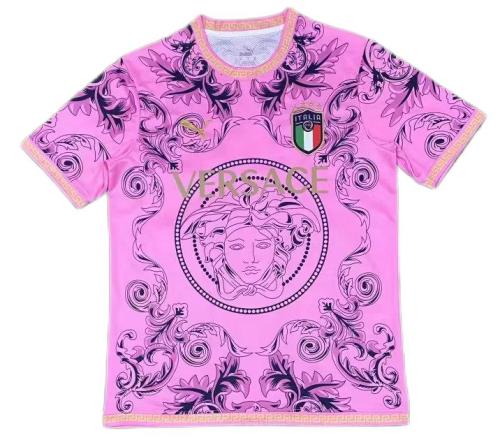 Italy 23/24 Special Versace Pink Soccer Jersey
