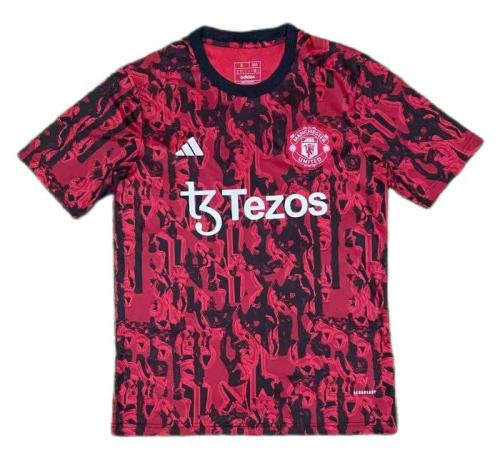 Manchester Utd 23/24 Red/Black Training Jersey