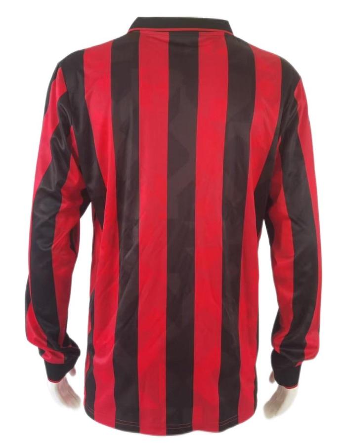 AC Milan 93/94 Home Long Soccer Jersey