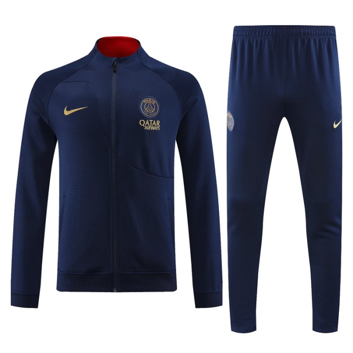 Paris St Germain 23/24 Tracksuit - Dark Blue/Golden