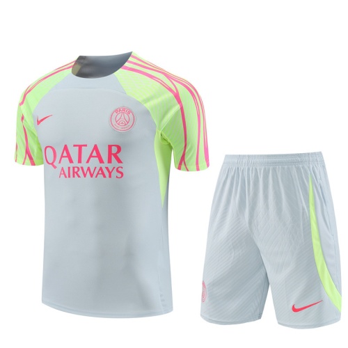 PSG 23/24 Grey/Pink Training Kit Jerseys
