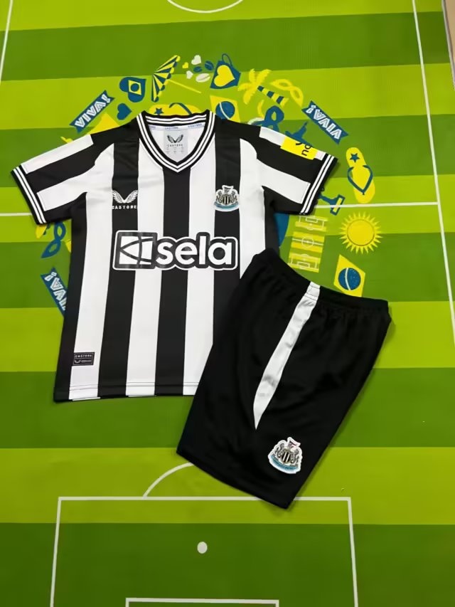 Kids-Newcastle 23/24 Home Soccer Jersey