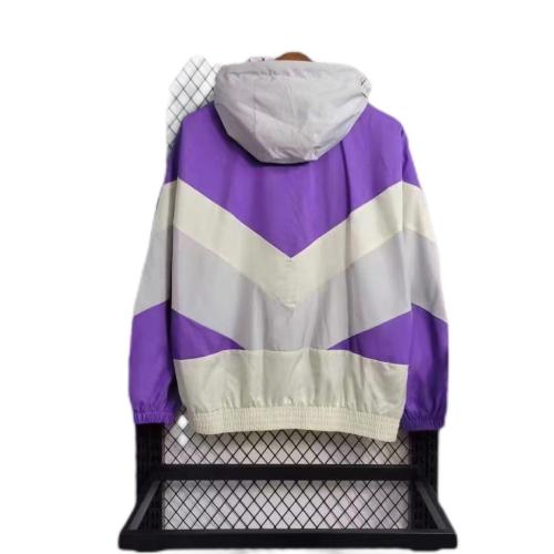 Real Madrid 23/24 Wind Coat - Purple/White