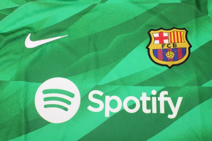 Barcelona 23/24 GK Green Soccer Jersey