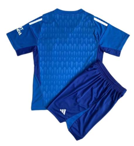 Kids-Arsenal 23/24 GK Blue Soccer Jersey